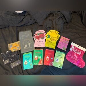 Assorted Face Mask, Eye Mask and Foot Mask Set